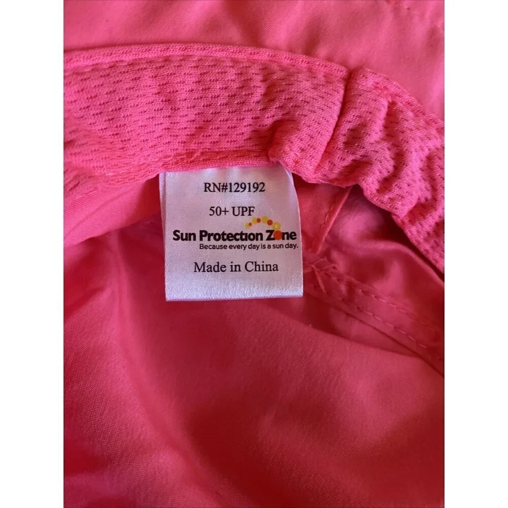 Sun‎ Protection Zone Kids UPF 50+ Safari Girls Sun Hat Pink Flowers